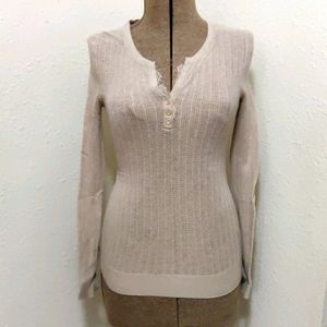 Victoria's Secret Cream Long Sleeve Top
